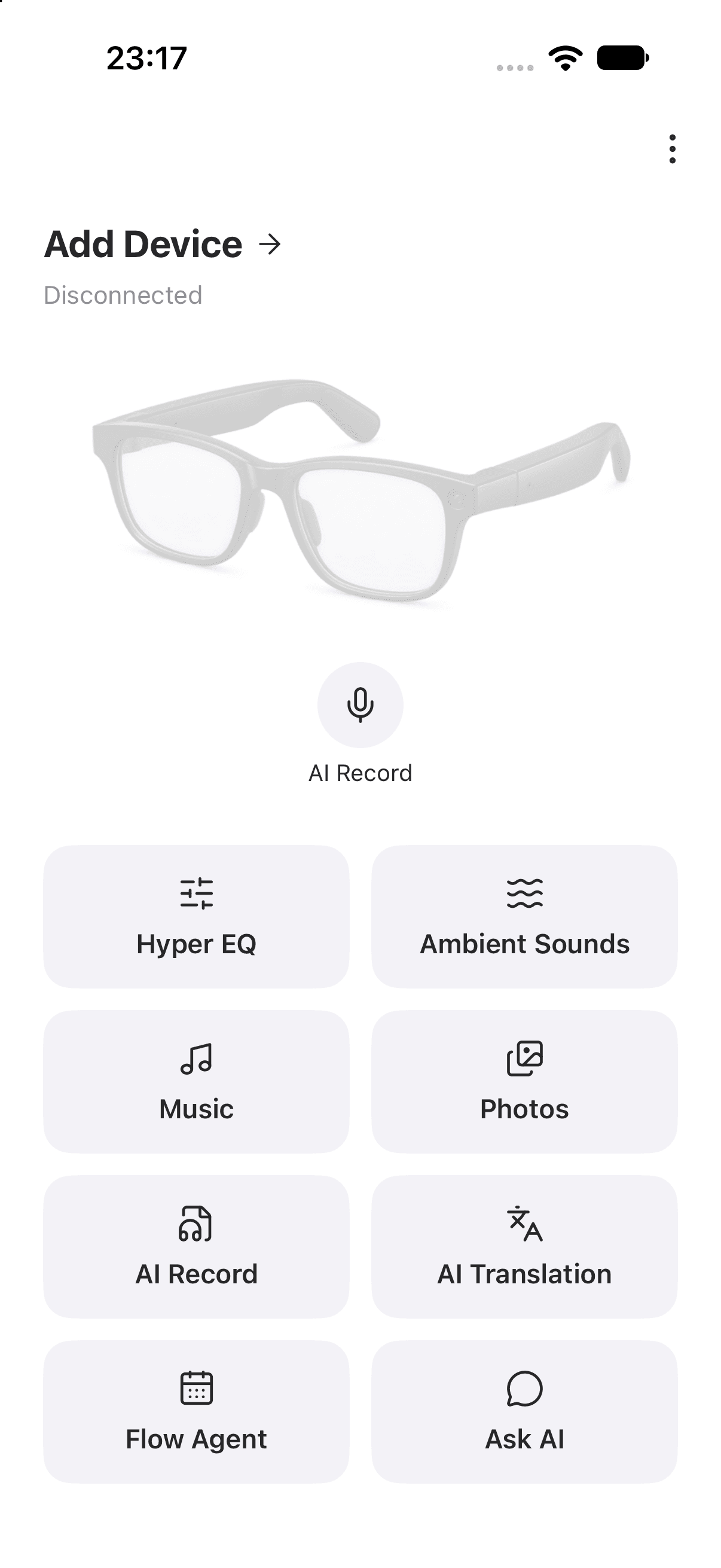 Device Cards Ui Explore the home screen and connect a device | Hyper AI