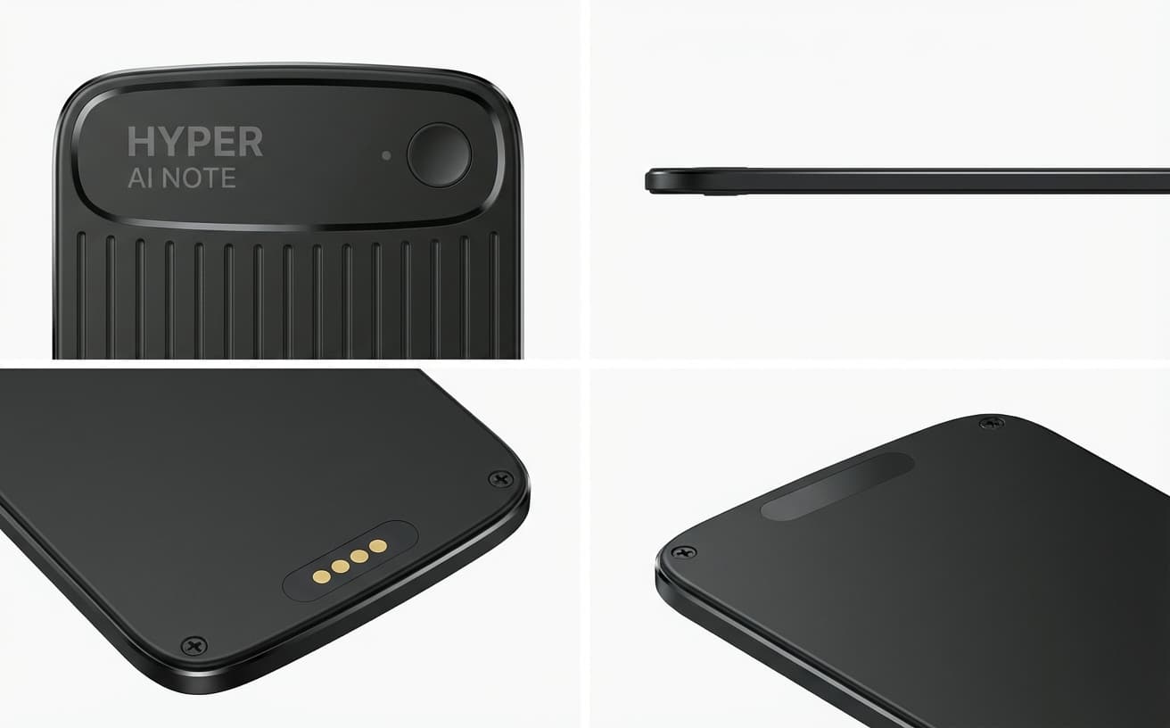Hyper AI Note product details from multiple angles